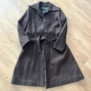 Belted Wool Blend Coat size medium
